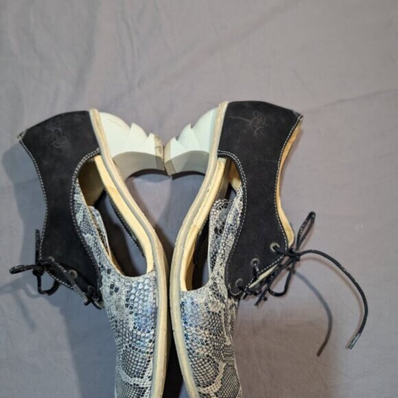 Eject Prophecy Aryn Trail Mark Oxford Pump Black and Metallic Women Size 41 - Picture 9 of 10